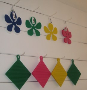 Flower trivets and pot holders in silicone